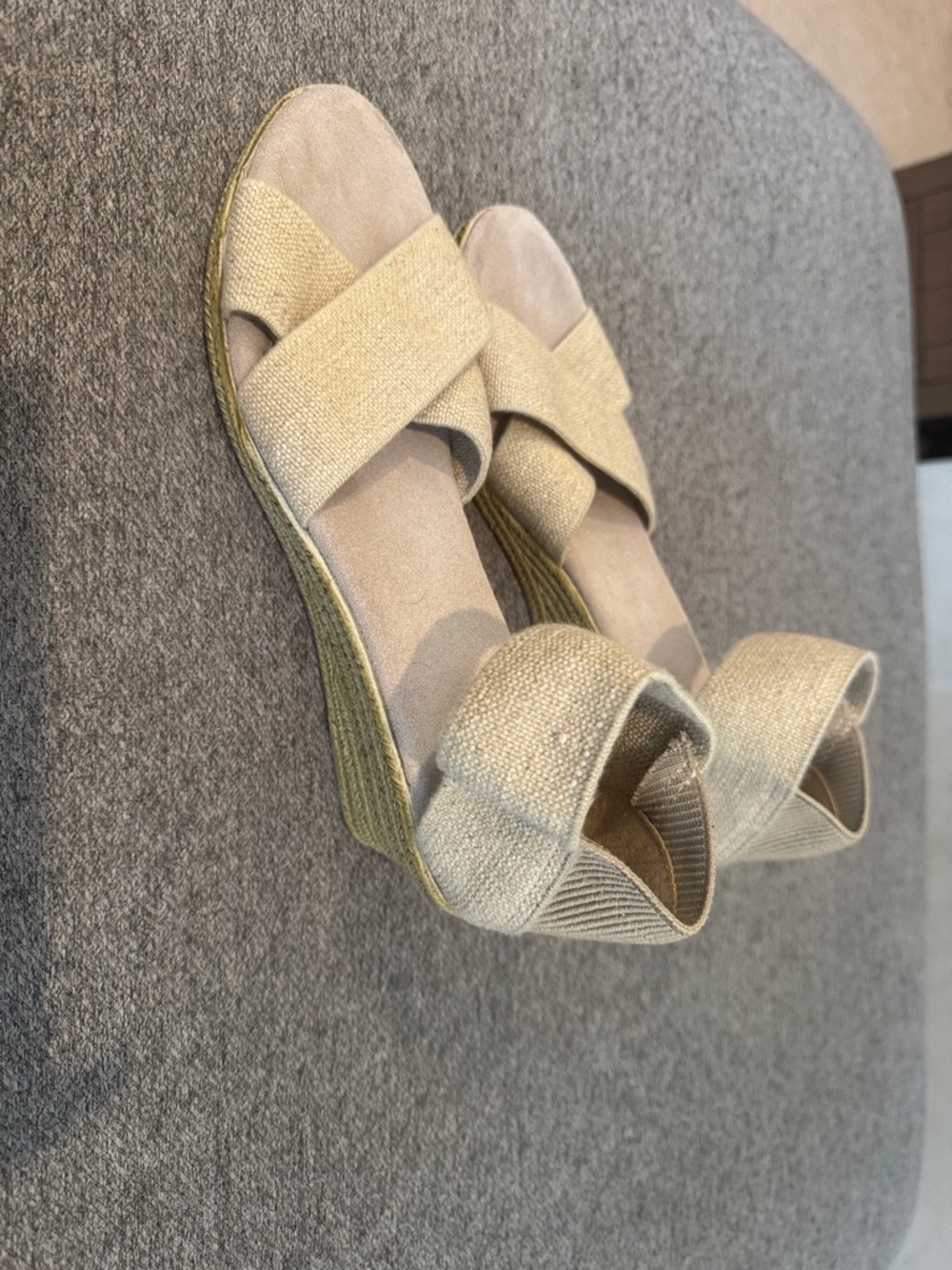 Charleston Shoe Company Neutral Beige Wedge Sandals - Women's Espadrille Wedges